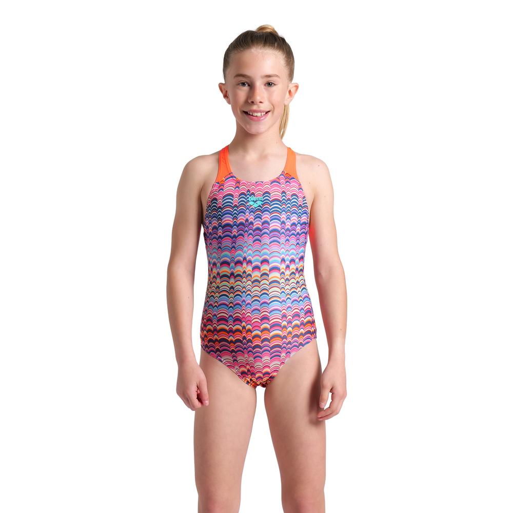 Traje De Baño Arena Ondulation Swim Pro Back Para Niña Multicolor