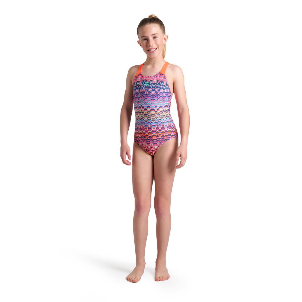 Foto 4 pulgar | Traje De Baño Arena Ondulation Swim Pro Back Para Niña Multicolor