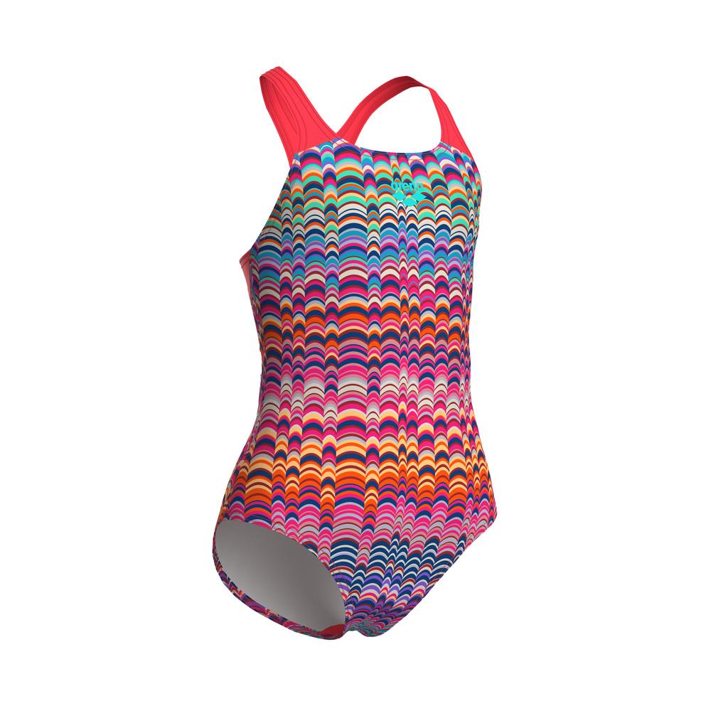 Foto 9 pulgar | Traje De Baño Arena Ondulation Swim Pro Back Para Niña Multicolor