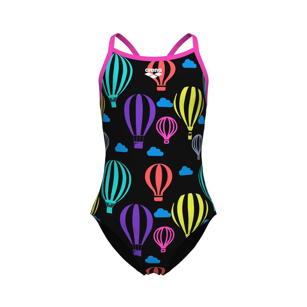 Foto 9 pulgar | Traje De Baño Arena Balloons Lightdrop Back Para Niña Negro