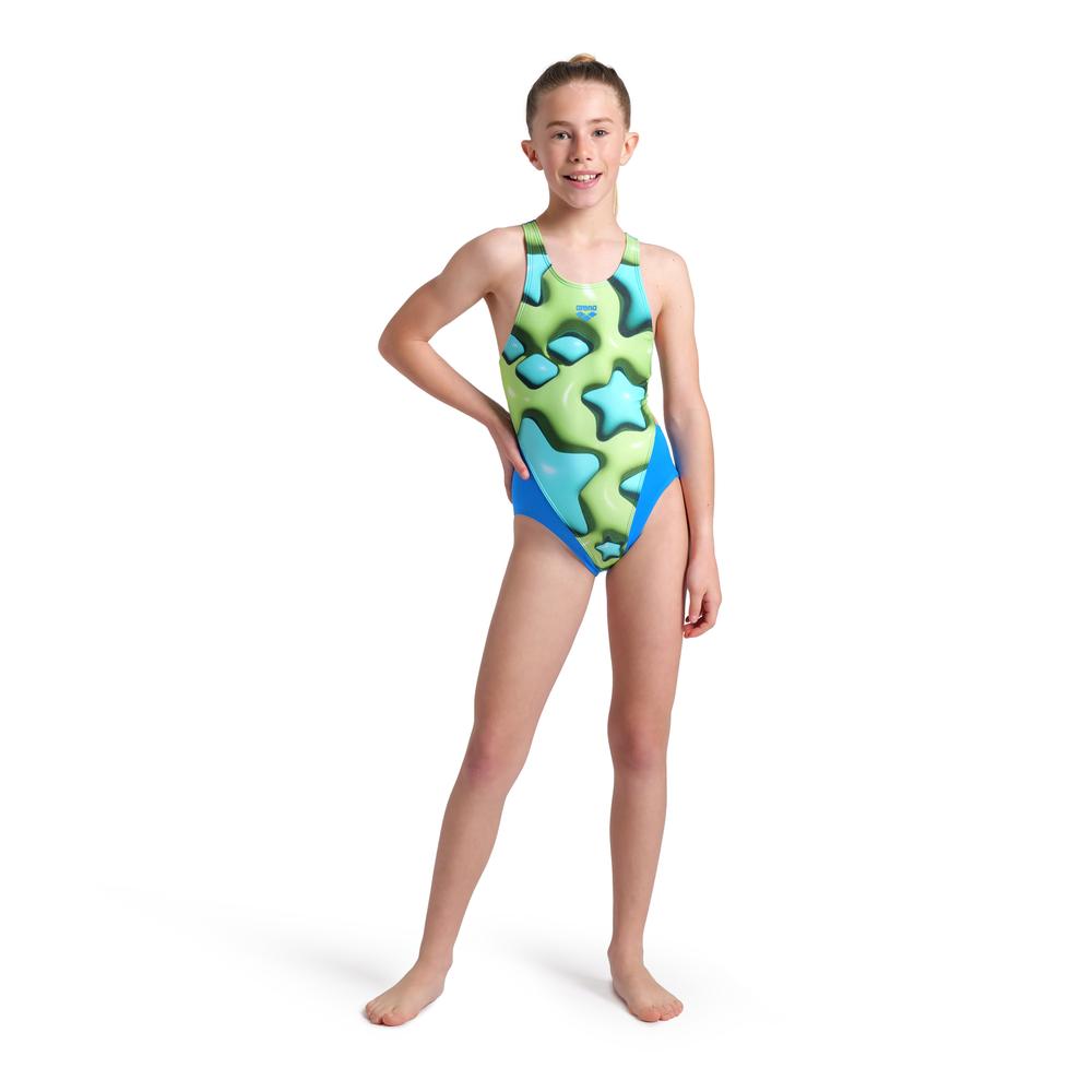 Foto 3 | Traje De Baño Arena Star Shaped Tech L Para Niña Verde