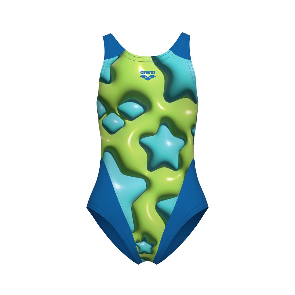 Foto 9 pulgar | Traje De Baño Arena Star Shaped Tech L Para Niña Verde