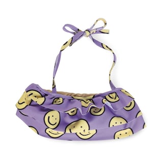 Foto 3 | Bikini Coqueta Para Niña De Poliéster Lila Con Estampado De Caritas