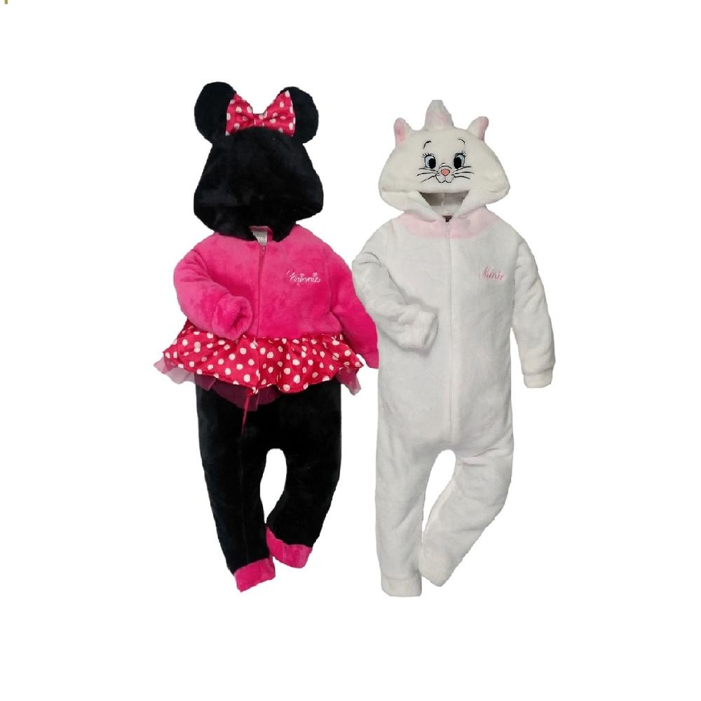 Kit 2 Mamelucos Disney Minnie Y Marie color Rosa $1,139