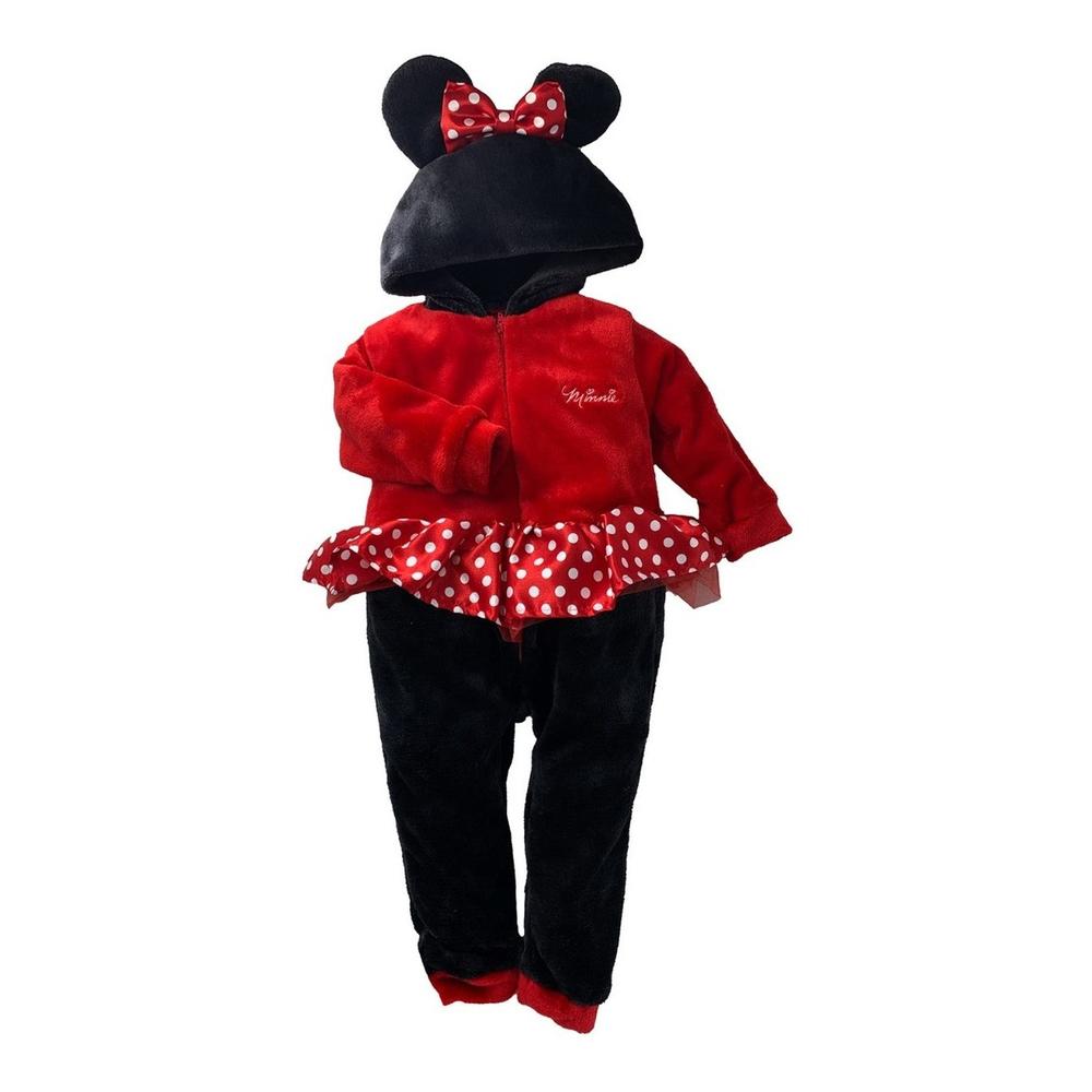 Mameluco Disney Minnie Multicolor con Gorro Bordado sin Pie para Niña $748