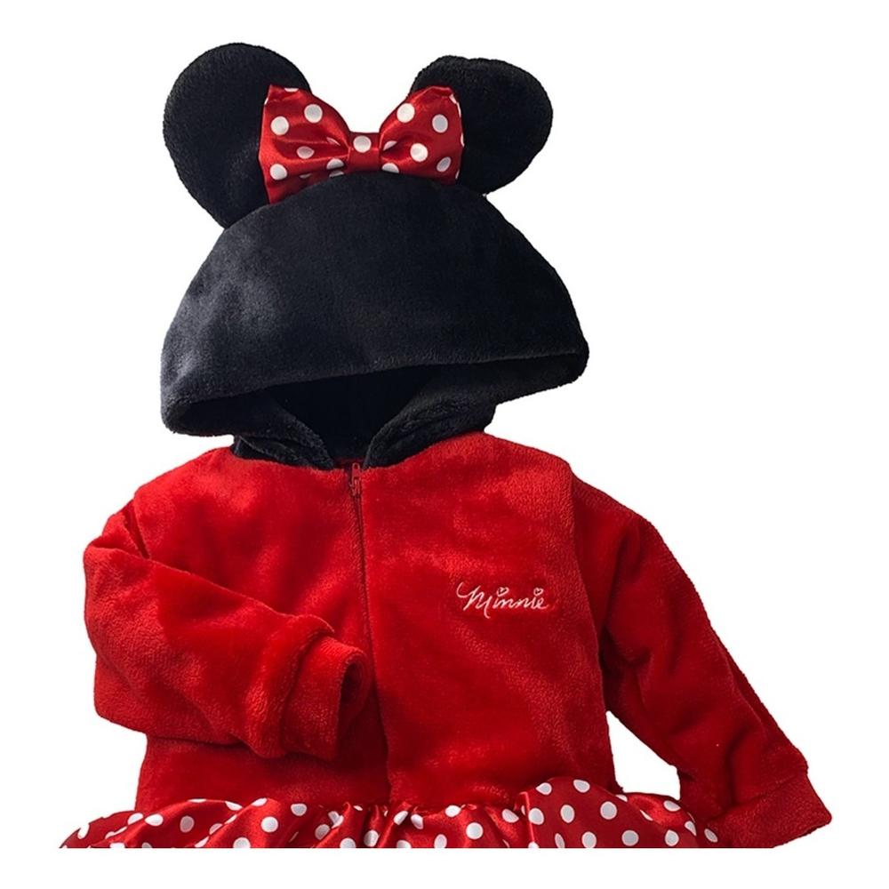 Foto 3 pulgar | Mameluco Disney Minnie Multicolor con Gorro Bordado sin Pie para Niña