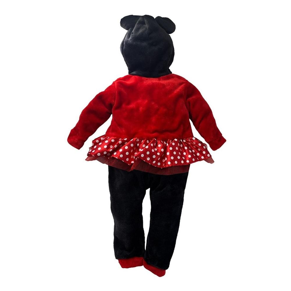 Foto 4 pulgar | Mameluco Con Gorro Bordado Disney Minnie Carita Rojo