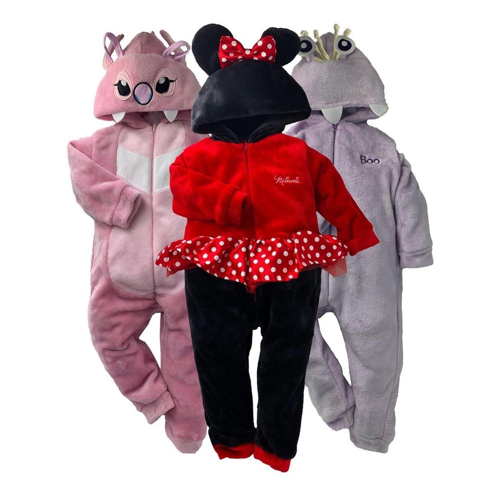 Kit 3 Mamelucos Disney Multicolor Angel/ Minnie/ Boo