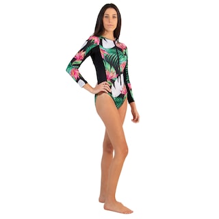 Foto 2 | Traje de Baño Too Good Entero color Verde con Rosa para Mujer