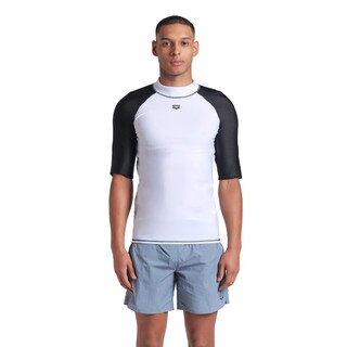 Foto 1 | Rash Vest Arena Graphic Manga Corta Para Hombre Blanco
