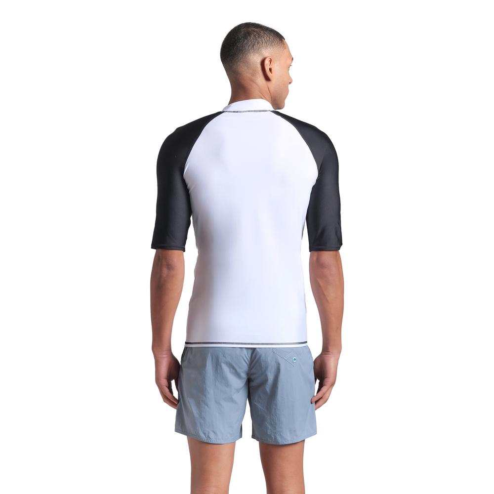 Foto 3 pulgar | Rash Vest Arena Graphic Manga Corta Para Hombre Blanco