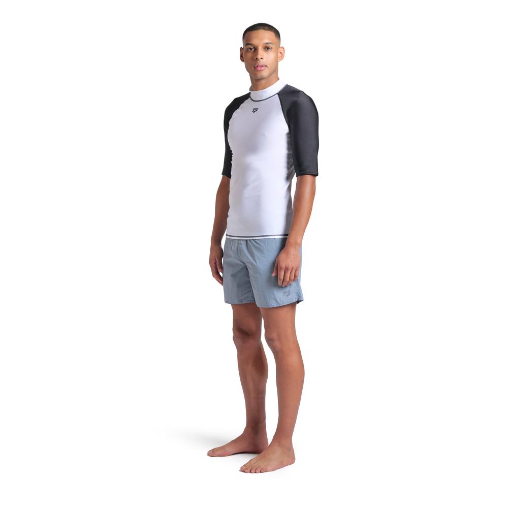 Foto 4 pulgar | Rash Vest Arena Graphic Manga Corta Para Hombre Blanco