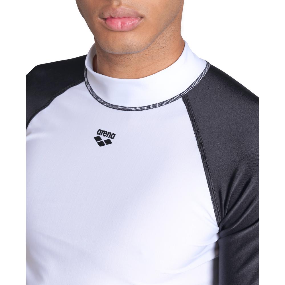 Foto 5 pulgar | Rash Vest Arena Graphic Manga Corta Para Hombre Blanco