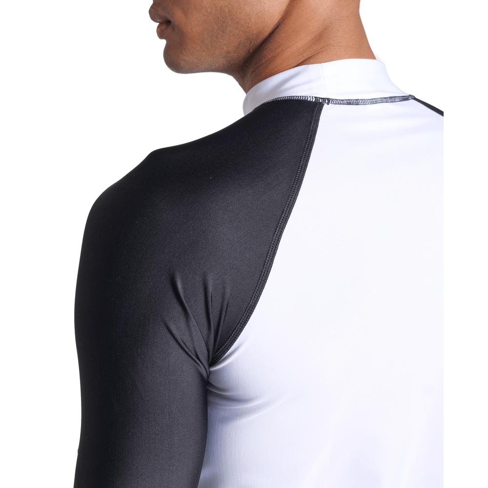 Foto 6 pulgar | Rash Vest Arena Graphic Manga Corta Para Hombre Blanco
