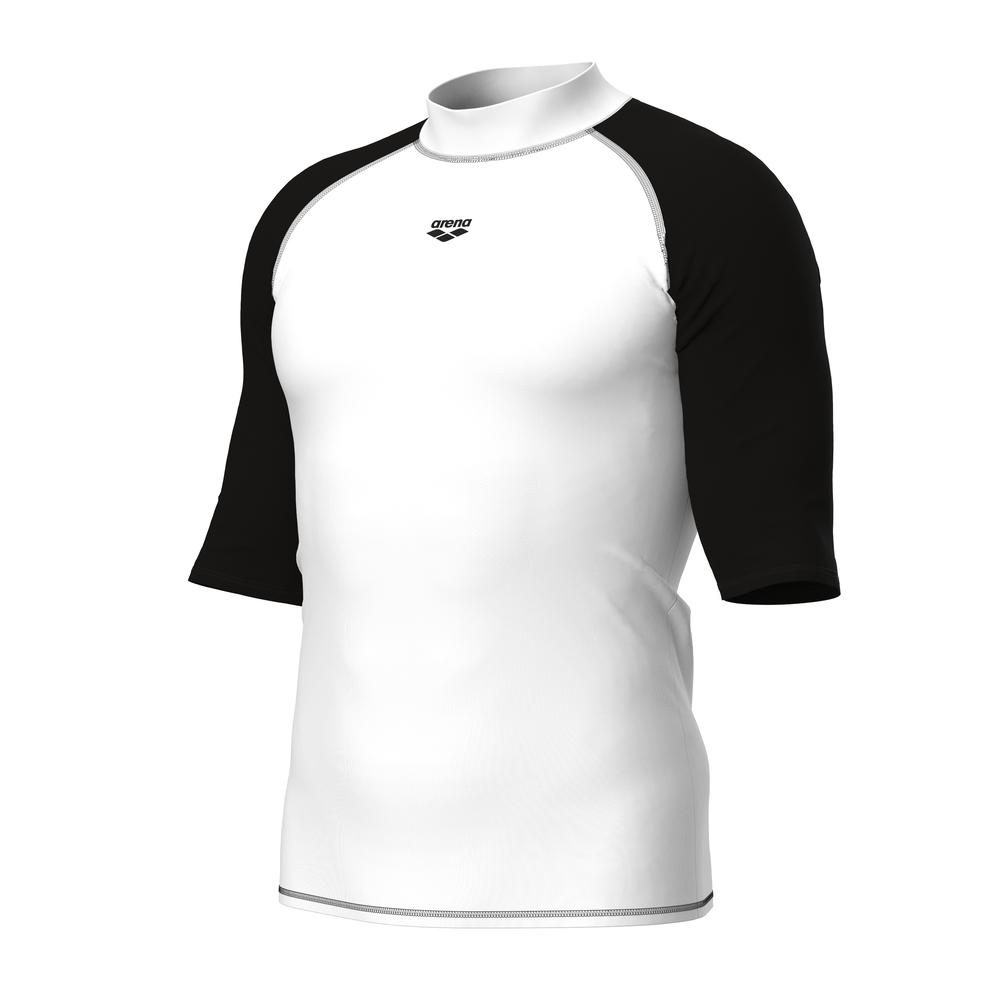 Foto 7 pulgar | Rash Vest Arena Graphic Manga Corta Para Hombre Blanco