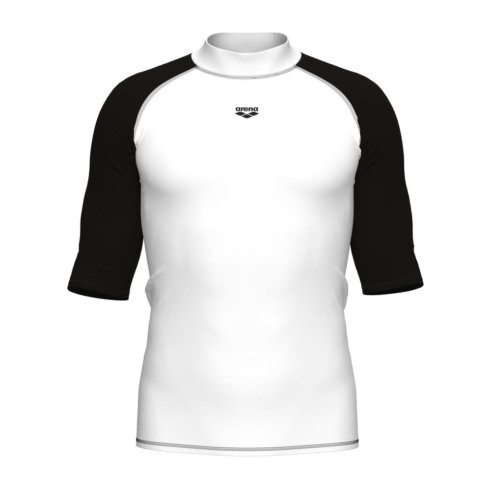 Foto 9 pulgar | Rash Vest Arena Graphic Manga Corta Para Hombre Blanco