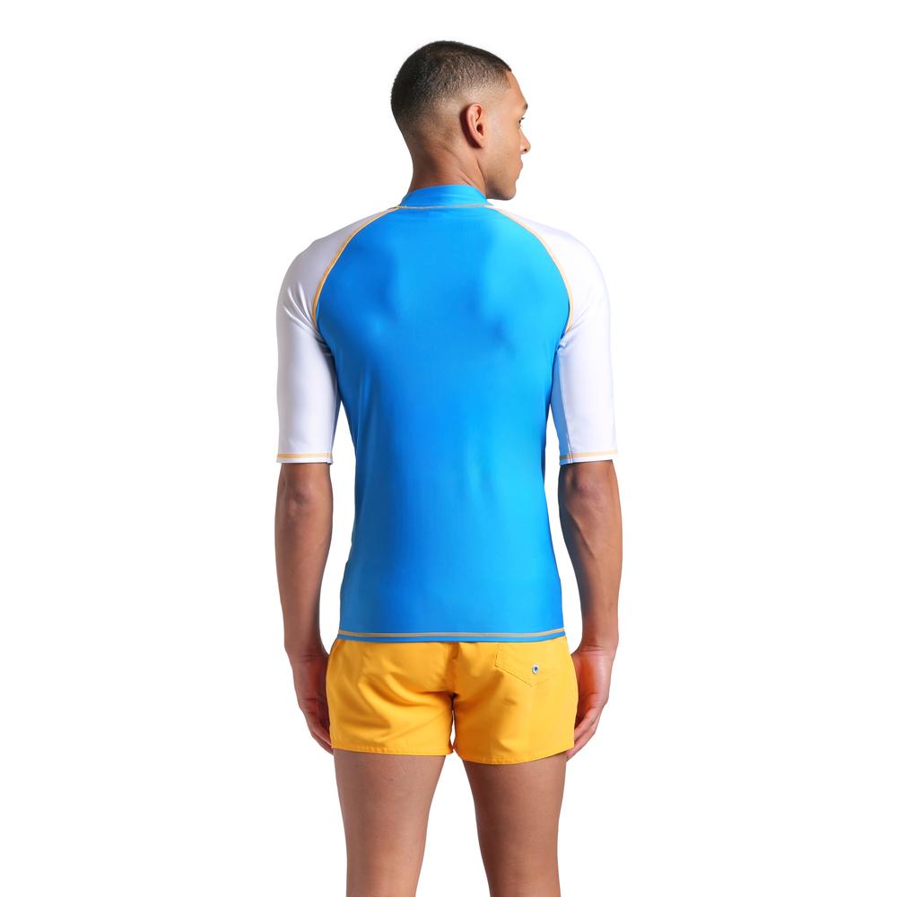 Foto 3 pulgar | Rash Vest Arena Graphic Manga Corta Para Hombre Azul