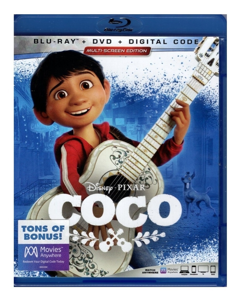 Foto 1 | Peícula Coco Disney Pixar Blu Ray