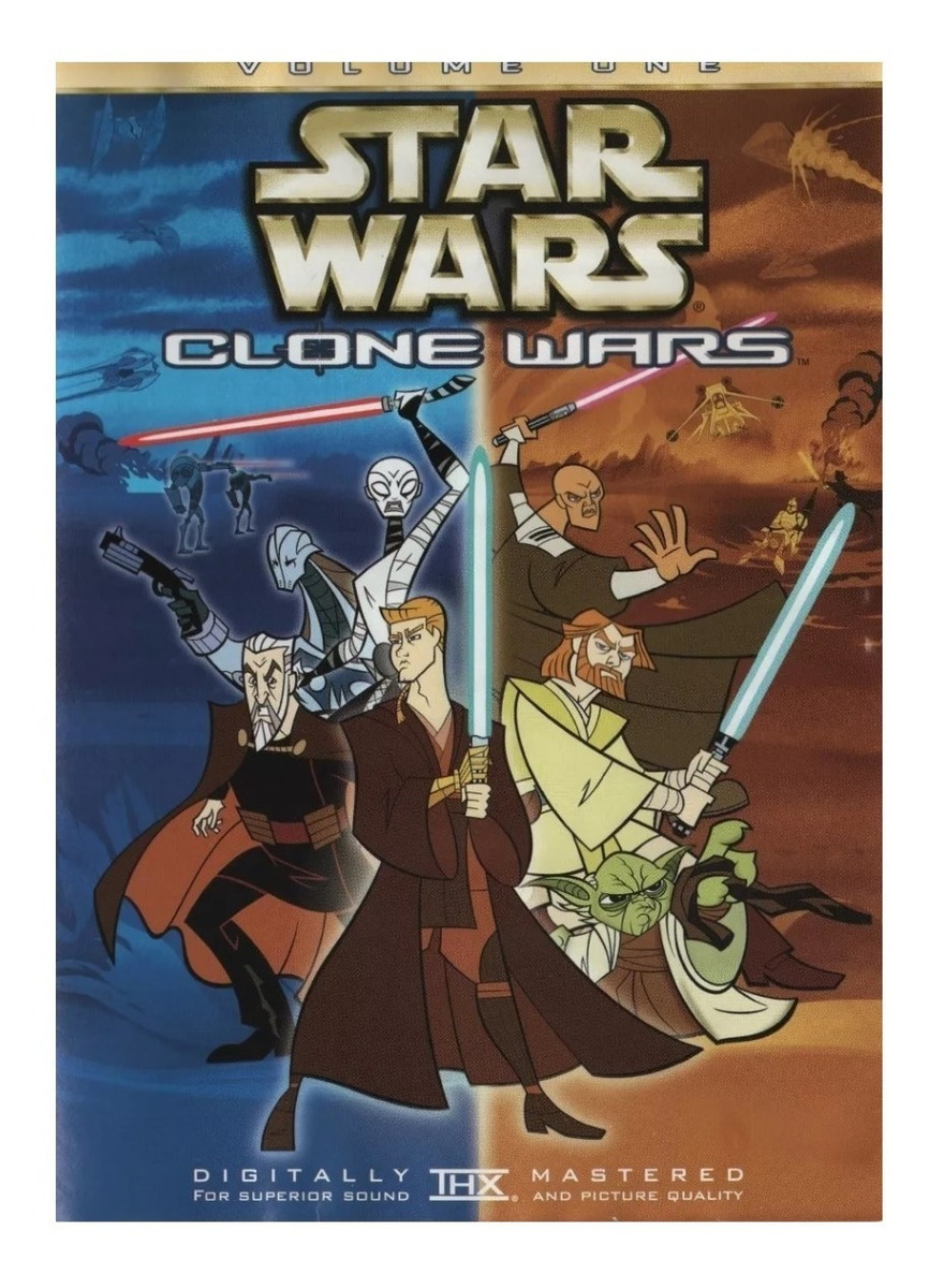 Foto 2 pulgar | Star Wars The Clone Wars Volumen 1 Y 2 Dvd