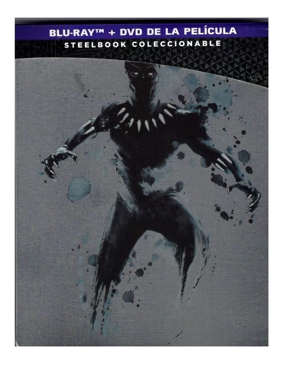 Foto 2 pulgar | Película Blu Ray Pantera Negra Black Panther Steelbook