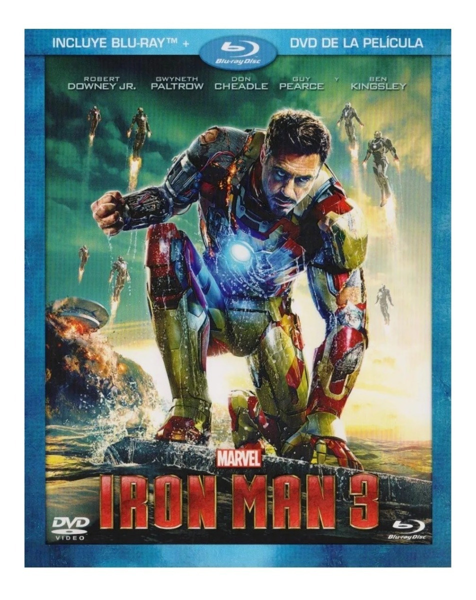Foto 1 | Película Blu-ray + DVD Iron Man 3