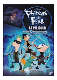 Foto 1 | DVD Disney Phineas y Ferb La Pelicula a Traves de la 2 Dimension