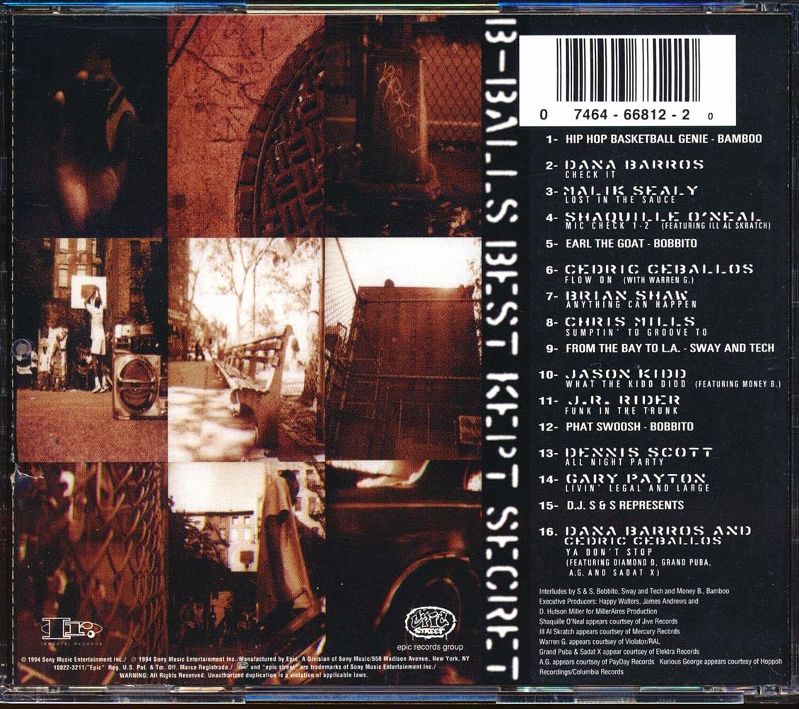 Foto 3 pulgar | Cd De Audio El Secreto Mejor Guardado De Sony Basketball 1994 Hip Hop/rap - Venta Internacional.