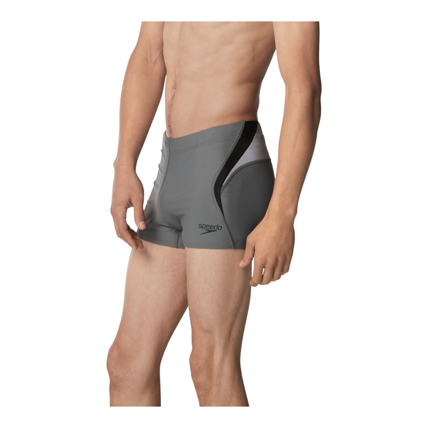 Foto 2 | Traje de Baño Speedo Splice Square Leg Gris