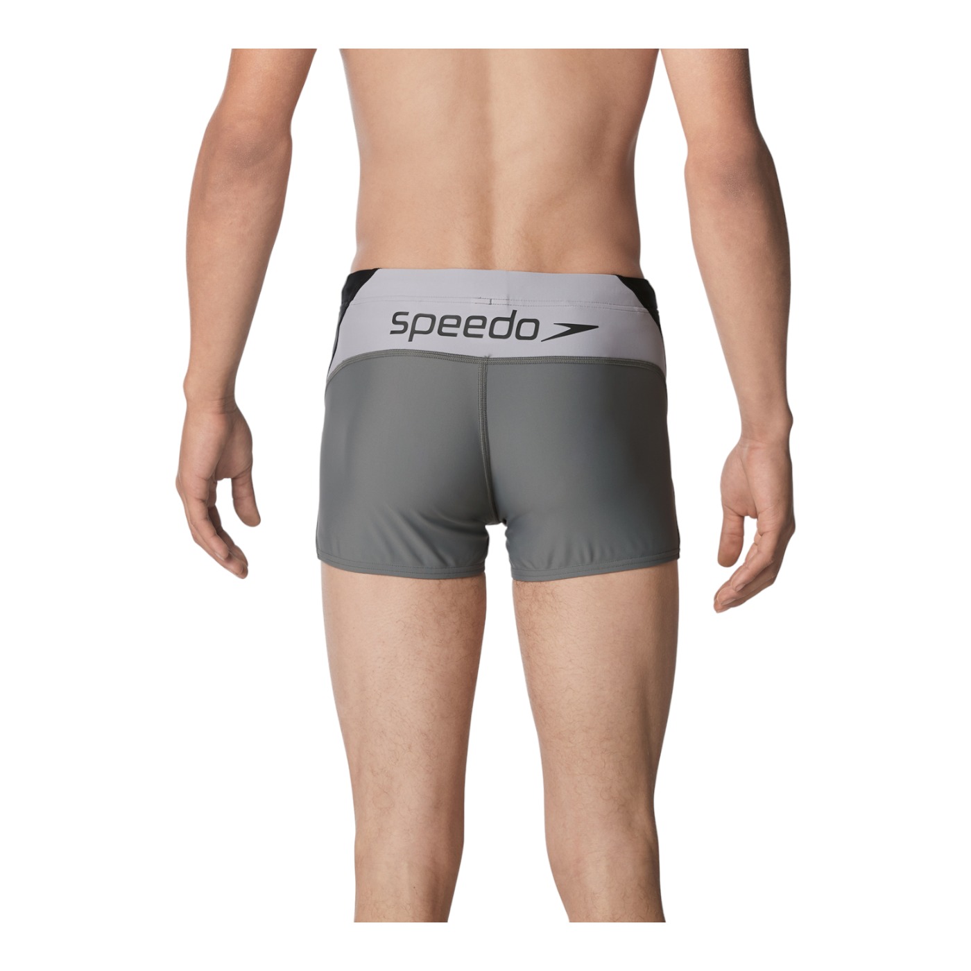 Foto 4 pulgar | Traje de Baño Speedo Splice Square Leg Gris