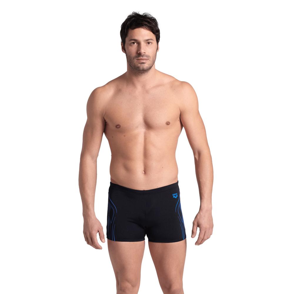 Traje de Baño Corto Arena Negro Performance Reflecting para Hombre