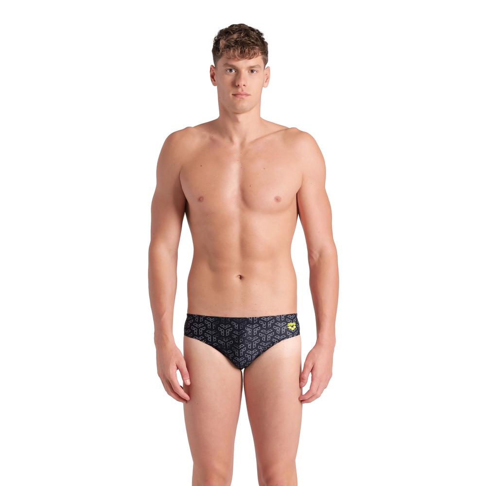 Foto 2 pulgar | Brief Arena Monogram Para Hombre Negro