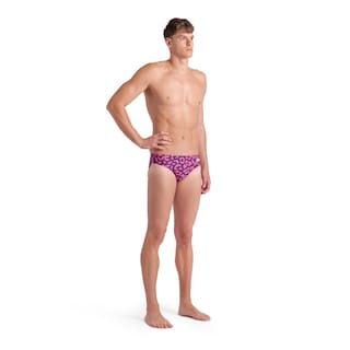 Foto 3 | Traje De Baño Arena Leopard Skin Brief Para Hombre Rosa