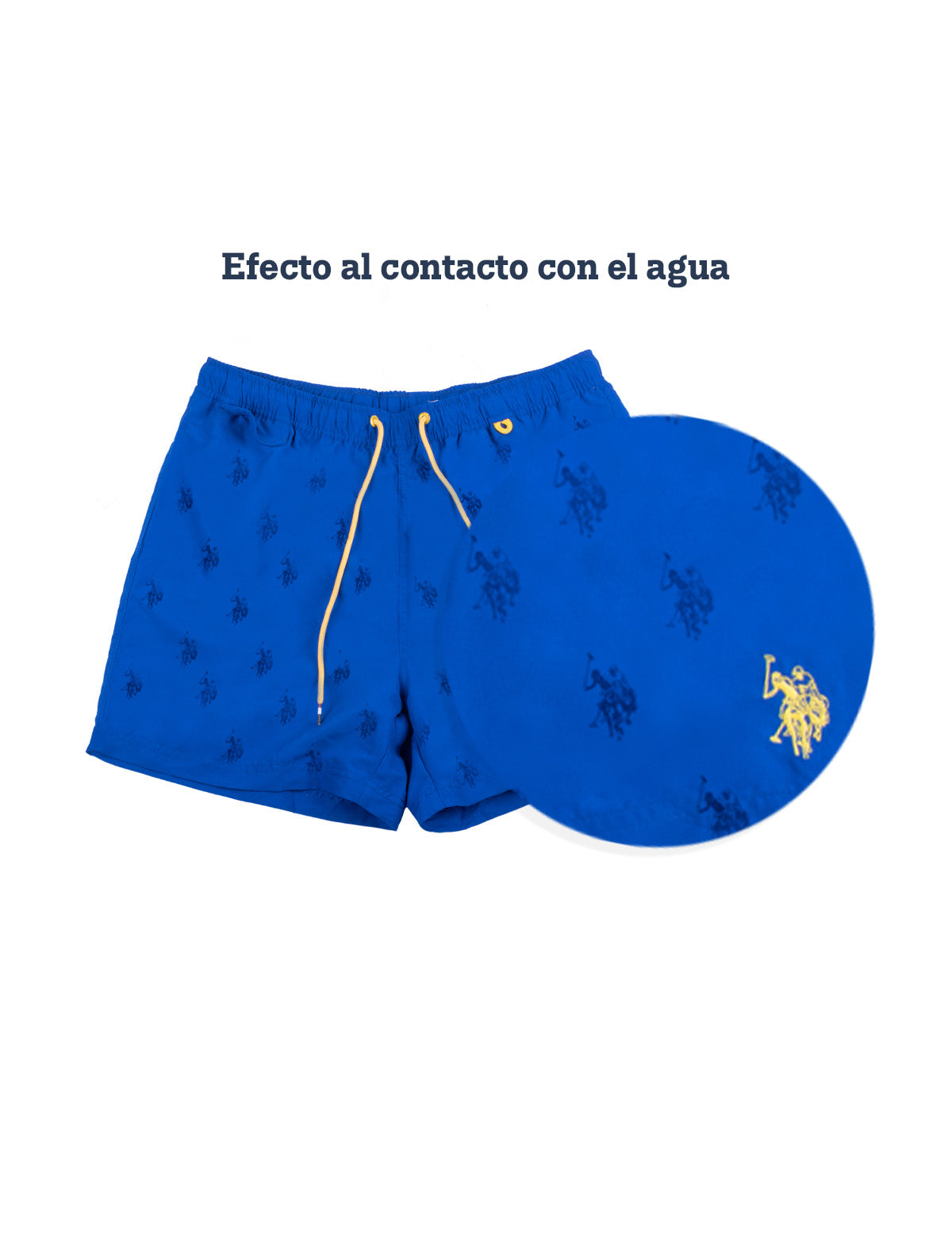 Foto 3 pulgar | Traje de Baño para Caballero Efecto Agua U. S Polo Assn