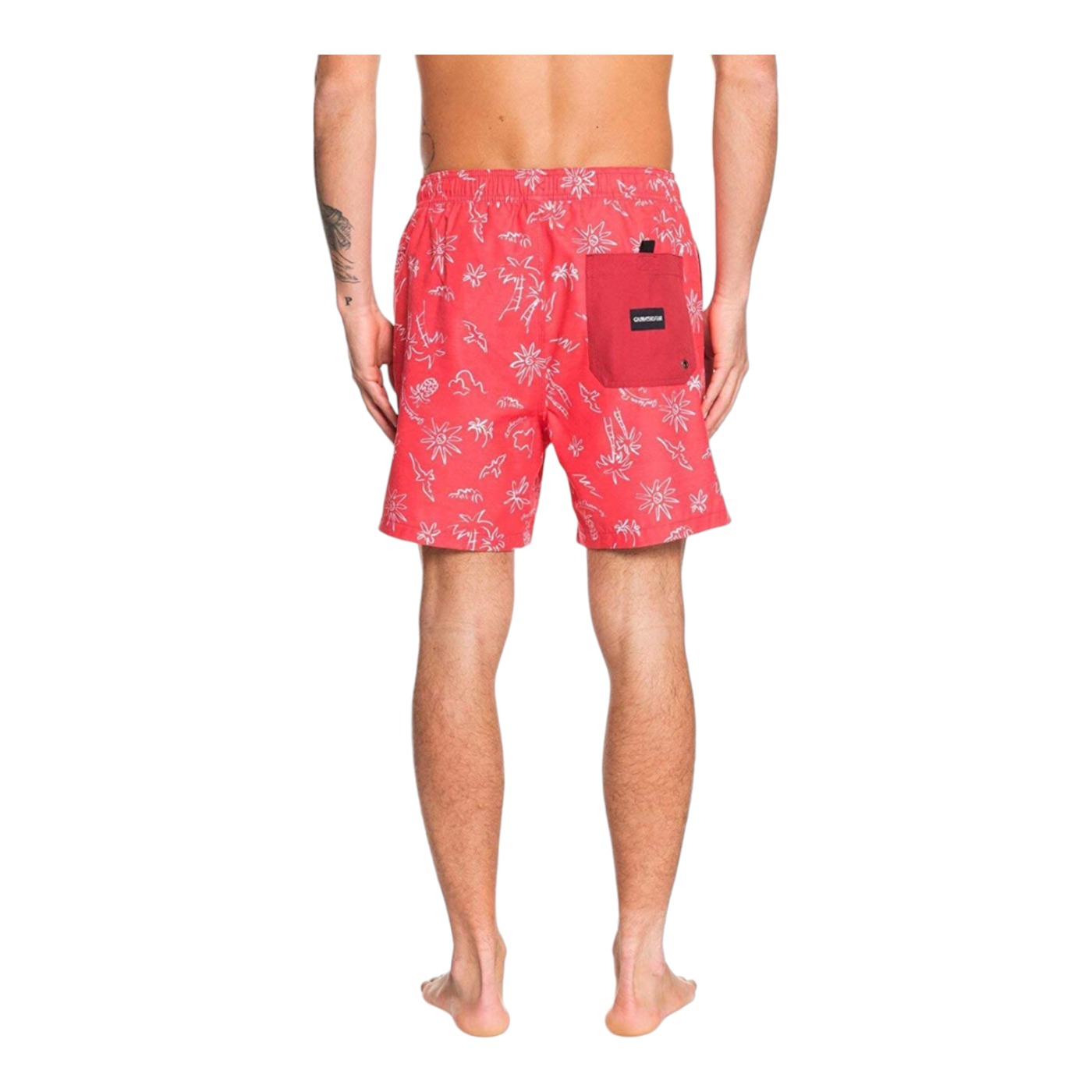 Foto 4 pulgar | Traje de Baño Quiksilver Rojo para Hombre