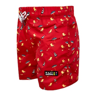 Foto 2 | Traje de Baño Maui and Sons Rojo para Caballero