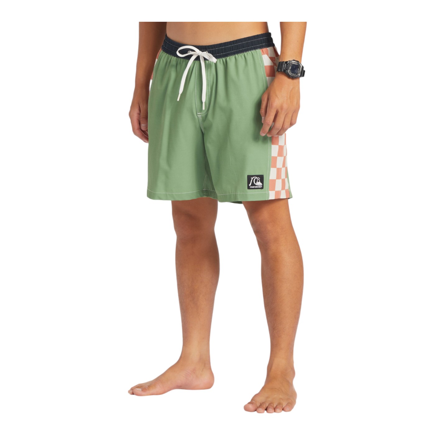 Foto 2 | Traje De Baño Quiksilver Original Para Hombre Color Verde Modelo  Eqyjv03995gnh0