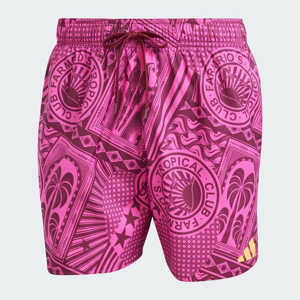 Foto 4 pulgar | Farm Swimshort Adidas Rosa Hombre