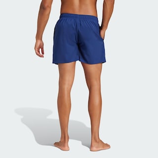 Foto 4 | Shorts De Natación Cortos Solid Clx Adidas Azul Hombre