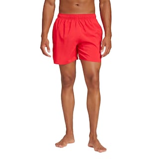 Foto 2 | Shorts De Natación Cortos Solid Clx Adidas Rojo Hombre