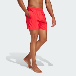 Foto 5 | Shorts De Natación Cortos Solid Clx Adidas Rojo Hombre