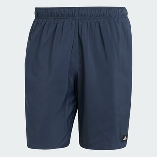 Foto 3 | Shorts De Natación Clx Largo Clásico Solid Adidas Azul Hombre