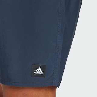 Foto 7 | Shorts De Natación Clx Largo Clásico Solid Adidas Azul Hombre
