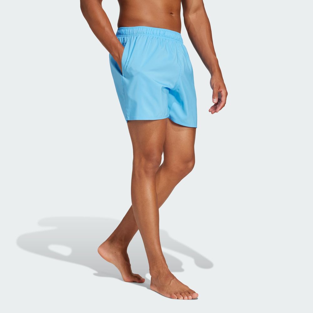 Foto 6 pulgar | Shorts De Natación Cortos Solid Clx Adidas Verde Hombre