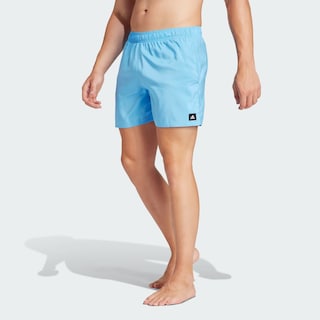 Foto 4 | Shorts De Natación Clx Largo Clásico Solid Adidas Azul Hombre