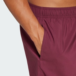 Foto 6 | Shorts De Natación Clx Largo Clásico Solid Adidas Granate Hombre