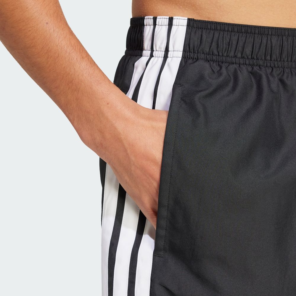 Foto 7 | Shorts De Natación 3 Franjas 3 Pulgadas Adidas Negro Hombre