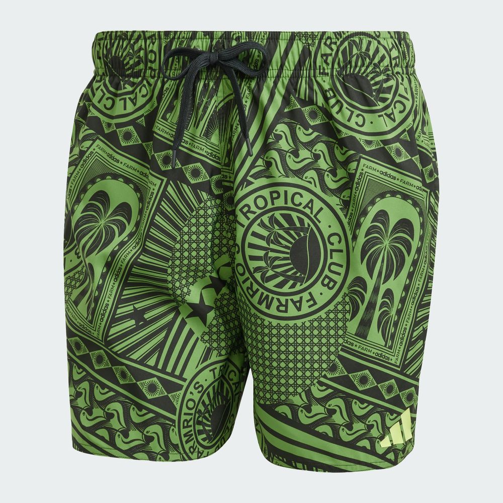 Foto 3 | Farm Swimshort Adidas Verde Hombre