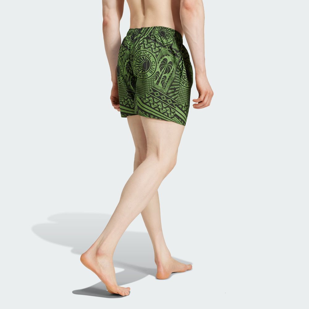 Foto 5 pulgar | Farm Swimshort Adidas Verde Hombre