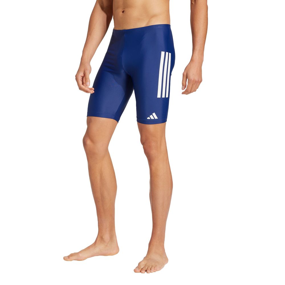 Foto 3 pulgar | Shorts De Natación 3 Franjas 8 Pulgadas Adidas Azul Hombre
