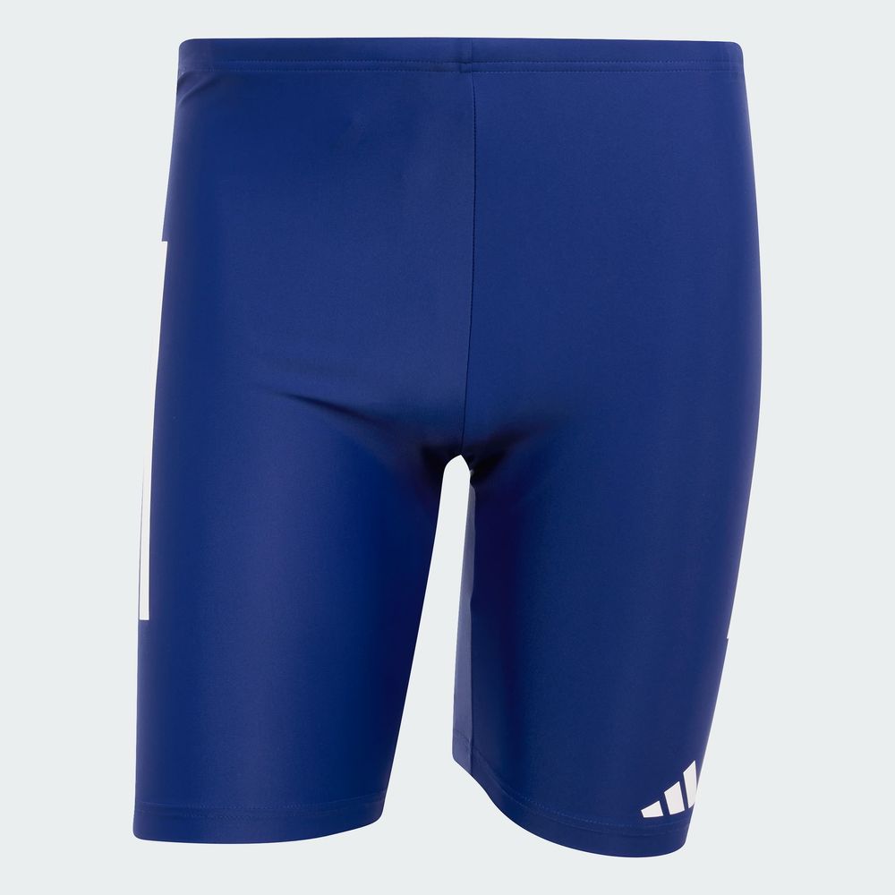 Foto 3 | Shorts De Natación 3 Franjas 8 Pulgadas Adidas Azul Hombre